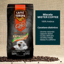 Carica l'immagine nel visualizzatore di Gallery, Caffè Europa - 1kg Caffè in Grani miscela 100% Arabica