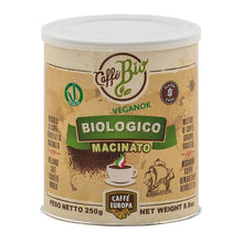 Carica l'immagine nel visualizzatore di Gallery, Caffè Europa - 250g Lattina Salva Aroma Caffè Macinato miscela Biologico, Vegano e Gluten Free