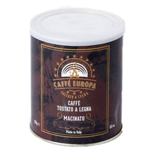 Carica l'immagine nel visualizzatore di Gallery, Caffè Europa - 250g Lattina Salva Aroma Caffè Macinato miscela Tostato a Legna