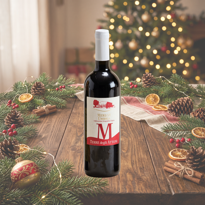 Confezione Regalo Cesto Gastronomico "Umbria e Dintorni" con Tagliere e Prodotti al Tartufo 9 Pezzi
