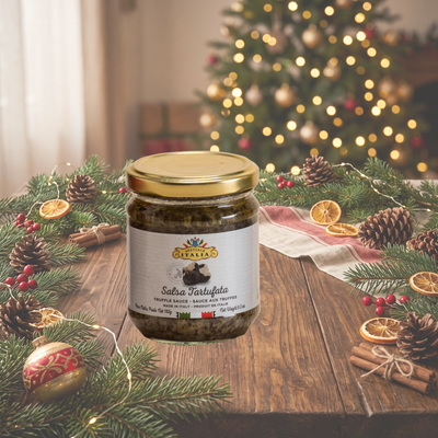 Confezione Regalo Cesto Gastronomico "Umbria e Dintorni" con Tagliere e Prodotti al Tartufo 9 Pezzi