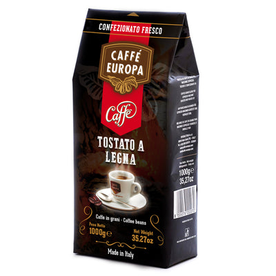 Caffè Europa - Caffè in Grani miscela Tostato a Legna