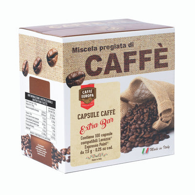 Caffè Europa - 100 Capsule Caffè Extra Bar compatibili Lavazza®* Espresso Point®*