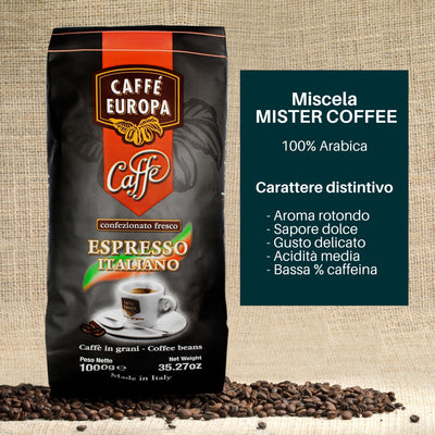 Sacco di caffè 100% Arabica Miscela Mister Coffee Caffè Europa tostatura lenta