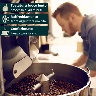 Caffè Europa - 1kg Caffè in Grani in Sacco Juta miscela 70% Arabica 30% Robusta