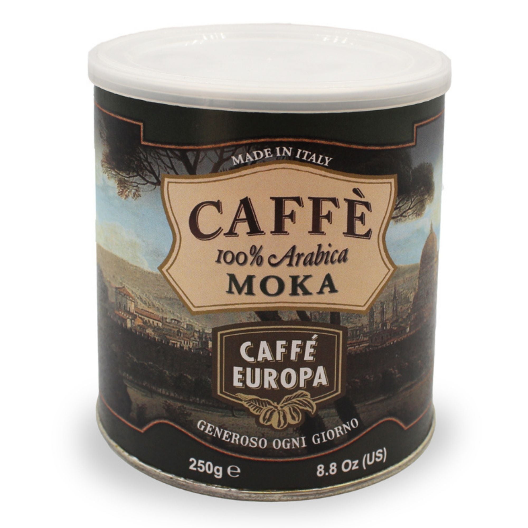 Caffè Europa - 250g Caffè Macinato per Moka 100% Arabica Tostatura  Artigianale